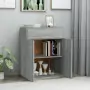 Credenza Grigio Sonoma 60x30x75 cm in Legno Multistrato