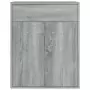 Credenza Grigio Sonoma 60x30x75 cm in Legno Multistrato