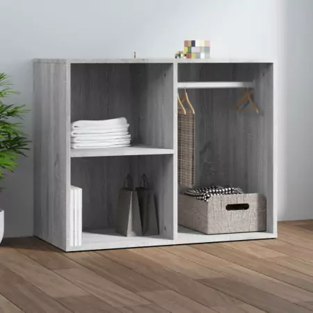 Armadietto Cosmetici Grigio Sonoma 80x40x65cm Legno Multistrato