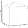 Tenda per Feste Pieghevole Nera 2x2 m