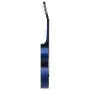 Set Chitarra Classica per Principianti 8 pz Blu 1/2 34"