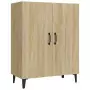 Credenza Rovere Sonoma 70x34x90 cm in Legno Multistrato