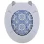 Tavolette WC con Coperchi 2 pz in MDF Design Porcellana