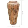 Vaso Decorativo 40x60 cm in Legno Massello di Teak