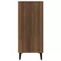 Credenza Rovere Marrone 90x34x80 cm in Legno Multistrato