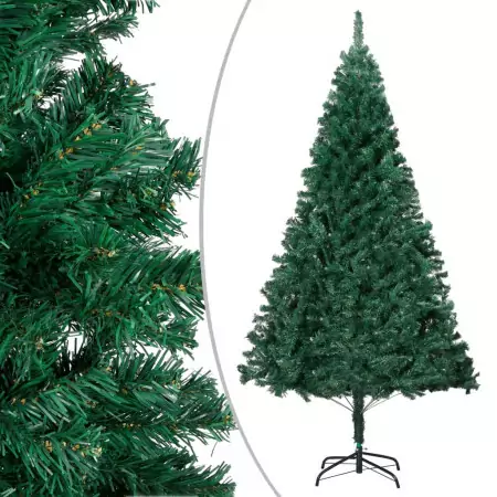 Albero di Natale Artificiale con Rami Folti Verde 210 cm PVC