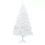 Albero di Natale Artificiale con Rami Folti Bianco 180 cm PVC