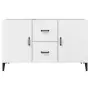 Credenza 100x36x60 cm in Legno Multistrato Bianco Lucido