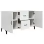 Credenza 100x36x60 cm in Legno Multistrato Bianco Lucido