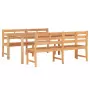 Set da Pranzo per Giardino 3 pz in Legno Massello di Teak