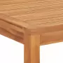 Set da Pranzo per Giardino 4 pz in Legno Massello di Teak