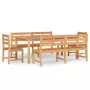 Set da Pranzo per Giardino 5 pz in Legno Massello di Teak