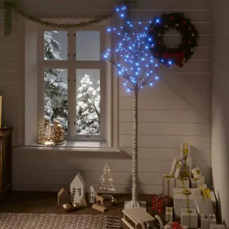 Albero Natale 180 LED 1,8m Salice Blu Interno Esterno