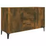 Credenza Rovere Fumo 100x36x60 cm in Legno Multistrato