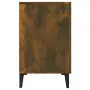 Credenza Rovere Fumo 100x36x60 cm in Legno Multistrato