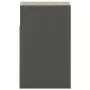 Panca Portascarpe con Cuscino Grigio 104x30x49 cm in Truciolato