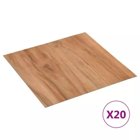 Listoni Pavimenti Adesivi 20 pz in PVC 1,86 m² Legno Chiaro