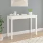 Tavolo Consolle Bianco 110x40x75 cm in Legno Massello di Pino