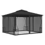 Gazebo con Rete 300x300x265 cm Antracite