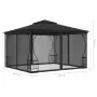 Gazebo con Rete 300x300x265 cm Antracite