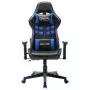 Sedia da Gaming Blu e Nera in Similpelle