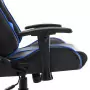 Sedia da Gaming Blu e Nera in Similpelle