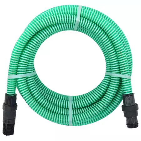 Tubo di Aspirazione con Connettori in PVC 7 m 22 mm Verde