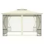 Gazebo con Rete 300x300x265 cm Crema