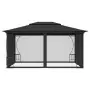 Gazebo con Rete 300x400x265 cm Antracite