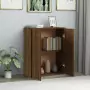 Credenza Rovere Marrone 60x30x75 cm in Legno Multistrato