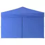 Tenda per Feste Pieghevole con Pareti Laterali Blu 3x3 m