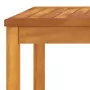 Set Divani da Giardino 5 pz con Cuscini Crema in Legno Acacia