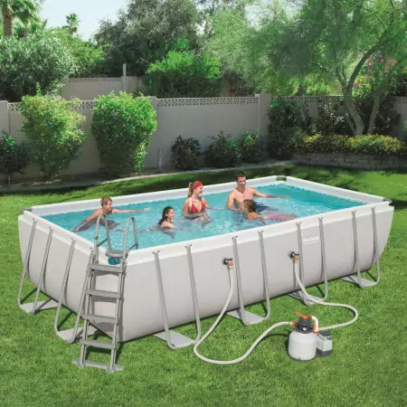 Bestway Power Steel Set Piscina Rettangolare 549x274x122 cm