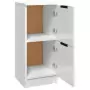 Credenze 2 pz Bianco Lucido 30x30x70 cm in Legno Multistrato