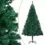 Set Albero Natale Artificiale con LED e Palline Verde 210cm PVC