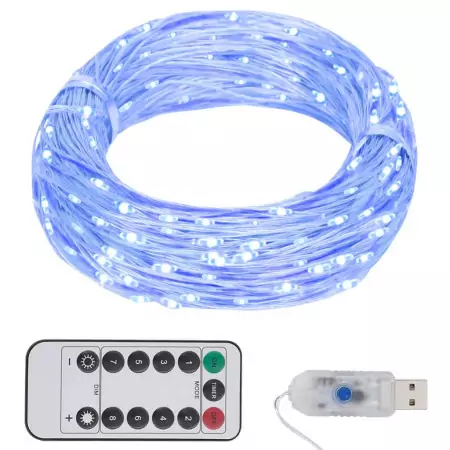 Stringa di Luce con 150 LED Blu 15 m