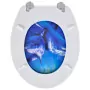 Tavolette WC con Coperchi 2 pz in MDF Design Delfini