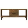 Tavolino da Salotto Rovere Fumo 102x50x40 cm Legno Multistrato