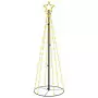 Albero di Natale a Cono Bianco Caldo 108 LED 70x180 cm