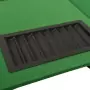 Tavolo da Poker con Vassoio Chip 10 Giocatori Verde 160x80x75cm