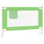 Sponda Letto di Sicurezza per Bambini Verde 100x25 cm Tessuto