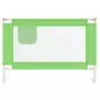 Sponda Letto di Sicurezza per Bambini Verde 100x25 cm Tessuto