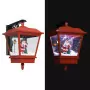 Lampada Natalizia da Parete LED e Babbo Natale Rossa 40x27x45cm