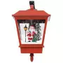 Lampada Natalizia da Parete LED e Babbo Natale Rossa 40x27x45cm