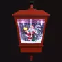 Lampada Natalizia da Parete LED e Babbo Natale Rossa 40x27x45cm