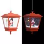 Lampada Natalizia Sospesa LED e Babbo Natale Rossa 27x27x45 cm