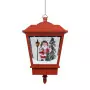 Lampada Natalizia Sospesa LED e Babbo Natale Rossa 27x27x45 cm