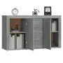 Credenza Grigio Sonoma 120x36x69 cm in Legno Multistrato