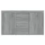 Credenza Grigio Sonoma 120x36x69 cm in Legno Multistrato