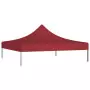 Tetto per Tendone per Feste 3x3 m Rosso Borgogna 270 g/m²